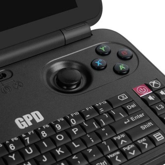 Close up on some of the GPD Win controls
