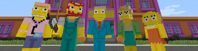 Minecraft for the PlayStation to Get The Simpsons Skins