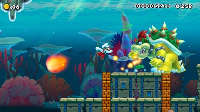 Can't Bowser go for a swim without Mario beating him?