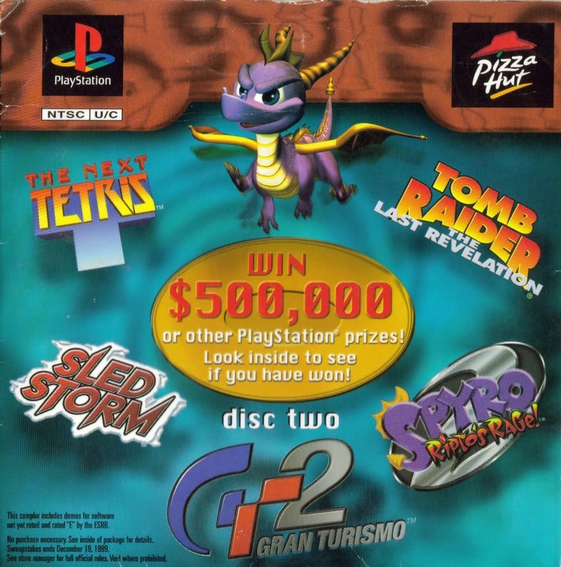 Pizza Hut Demo Disc 2 for PlayStation Sales, Wiki, Release Dates