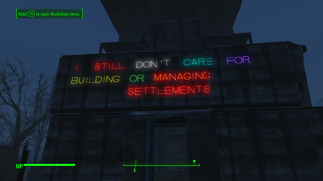 Still not a fan of the settlement crafting