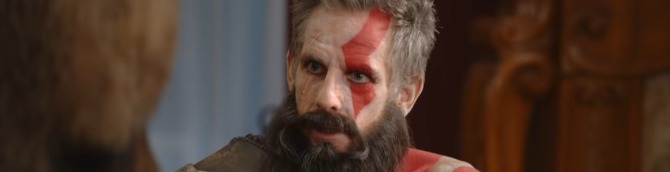 God of War Ragnarök Ad Stars Ben Stiller as Kratos