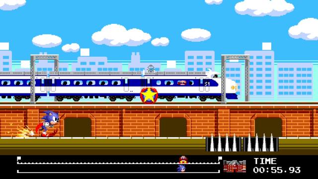 Mario and Sonic bullet train