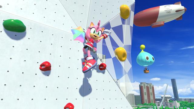 Mario and Sonic climbing