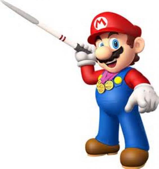 Mario Wins! (And threatens you with a spear if you doubt him or Nintendo)