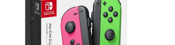 Neon Pink and Neon Green Joy-Con Controllers Coming to US Later This Month