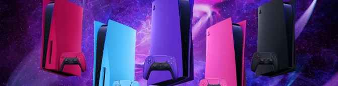 3 Brand New PS5 Console Covers Coming June 17 - Starlight Blue, Galactic Purple, and Nova Pink