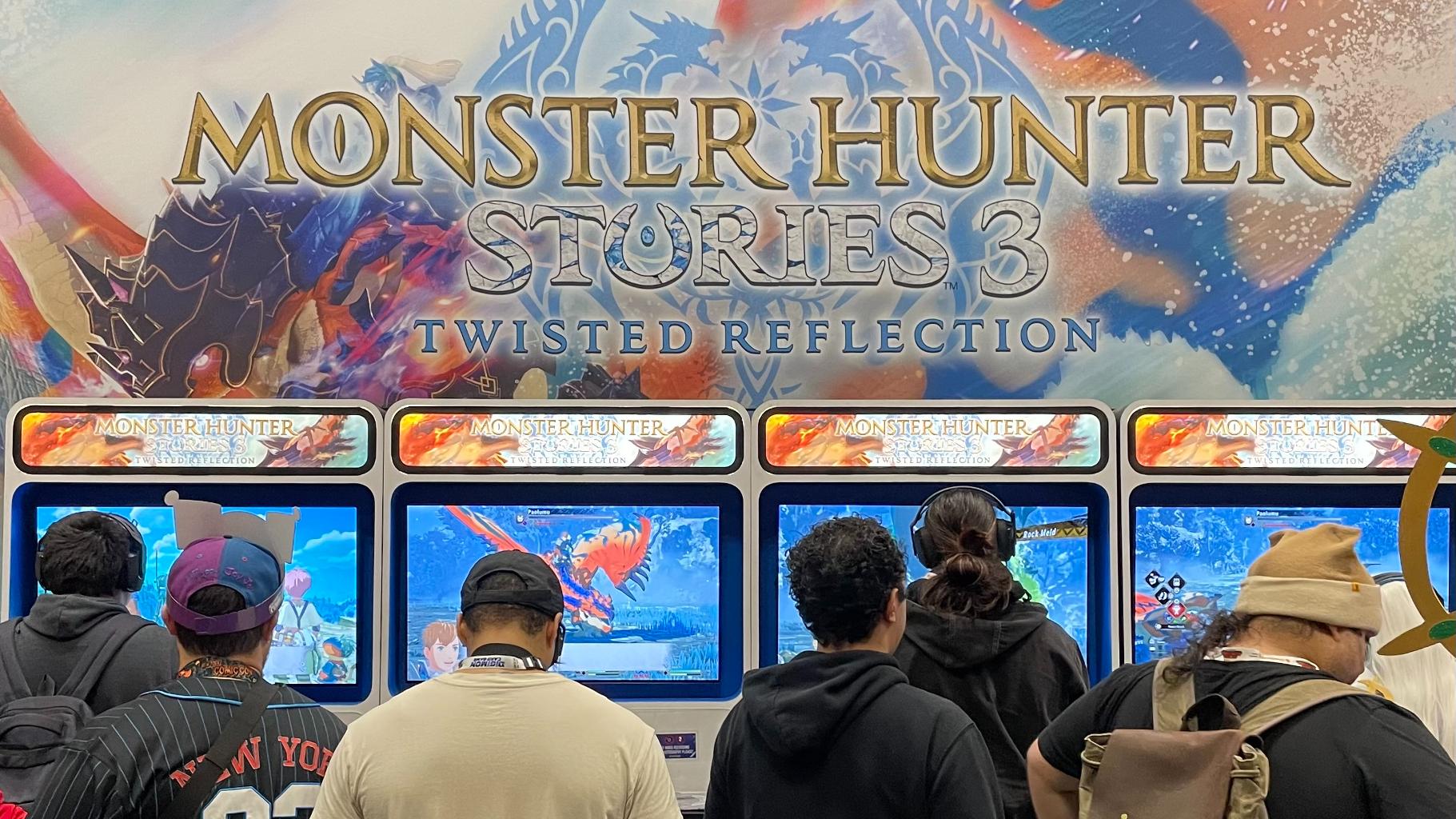 Monster Hunter Stories 3 demo station in New York