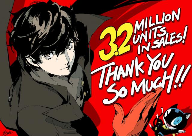 Persona 5 Tops 3.2 Million Units Shipped, Persona 5 Royal Tops 400,000 Units Shipped in Japan