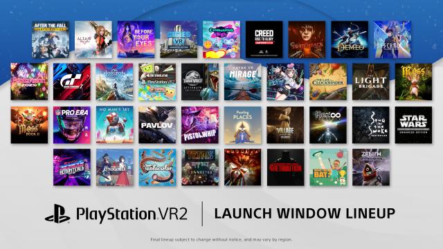 PlayStation VR2 Launch Window Lineup Revealed