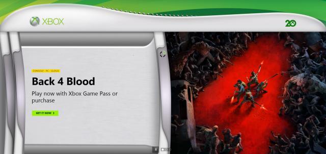 Xbox Website Update Inspired by Xbox 360 Blades