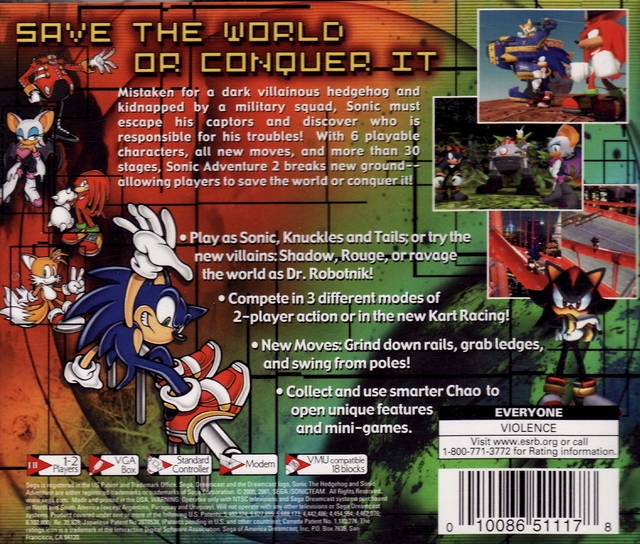 Sonic Adventure - Wikipedia  Sonic adventure, Sonic the hedgehog, Sega  dreamcast