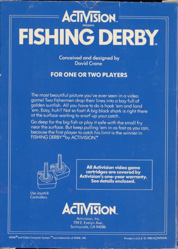 Fishing Derby for Atari 2600 - Sales, Wiki, Release Dates, Review, Cheats,  Walkthrough