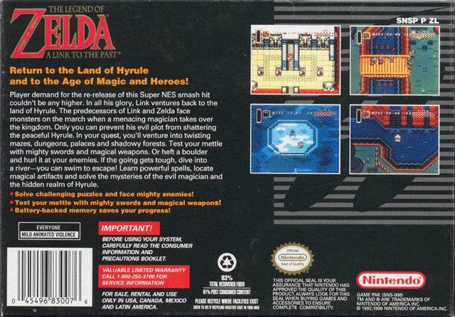 The Legend of Zelda: A Link to the Past Reviews, Cheats, Tips, and Tricks -  Cheat Code Central