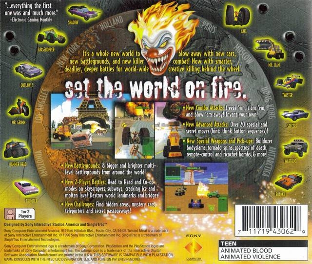 Twisted Metal 2 Cheats: All Cheat Codes and Passwords