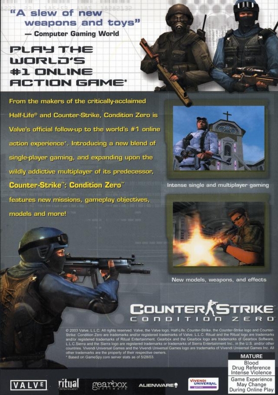 Counter-Strike: Condition Zero for Microsoft Windows - Sales, Wiki, Release  Dates, Review, Cheats, Walkthrough
