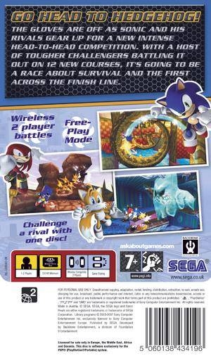 2007 SONIC RIVALS 2 Go Head to Hedgehog PSP Sega Video Game = Print AD