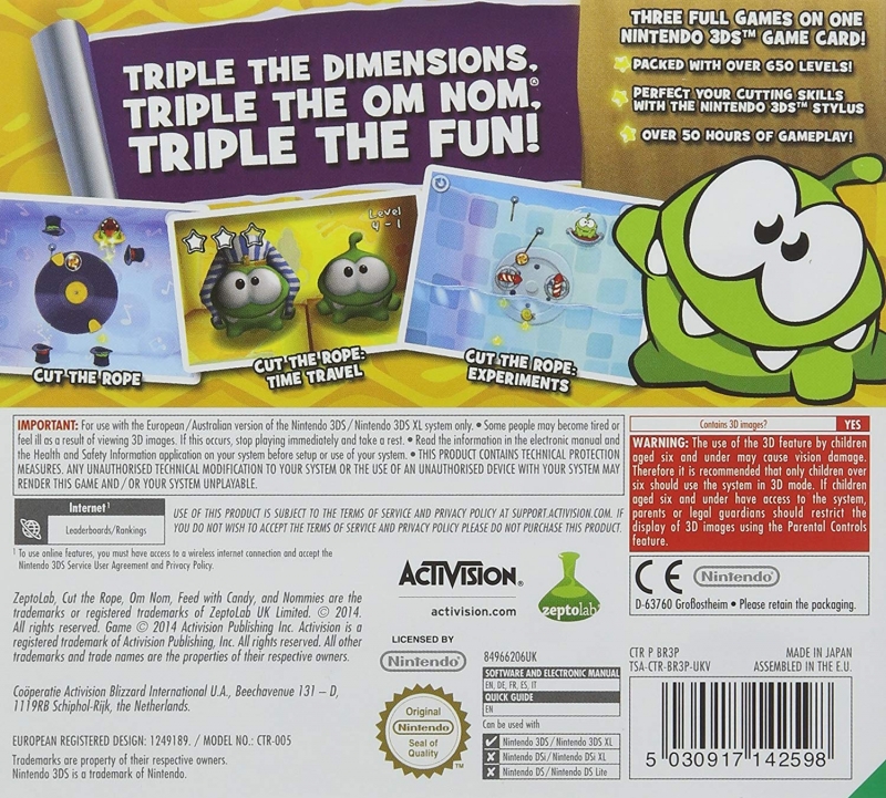  Cut The Rope: Triple Treat - Nintendo 3DS : Activision