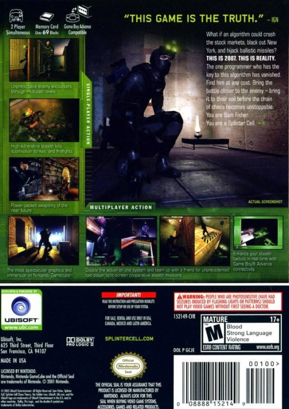 Tom Clancy's Splinter Cell Pandora Tomorrow [GBA] - IGN