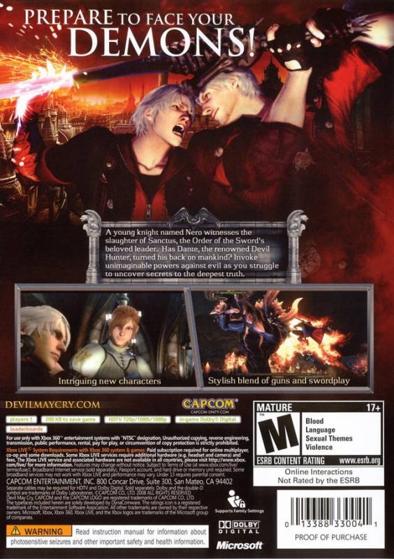 Devil May Cry PS2 + Devil May Cry 4 PS3 em segunda mão durante 30