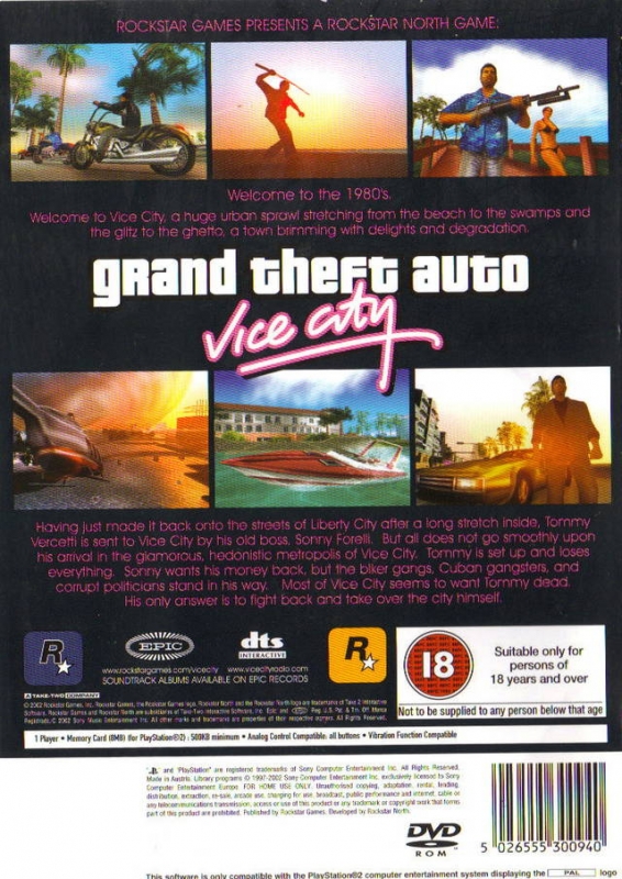 Grand Theft Auto Vice City - Greatest Hits - Playstation 2