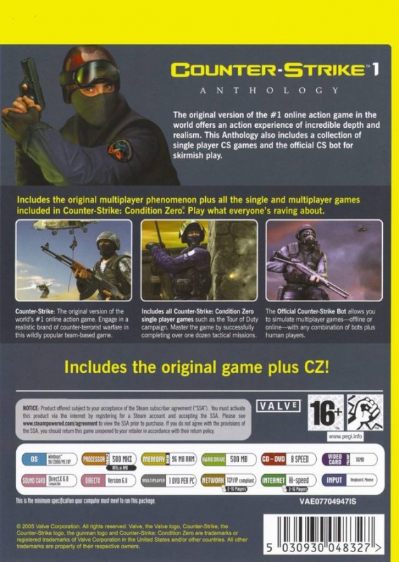 Counter-Strike 1: Anthology for Microsoft Windows - Sales, Wiki