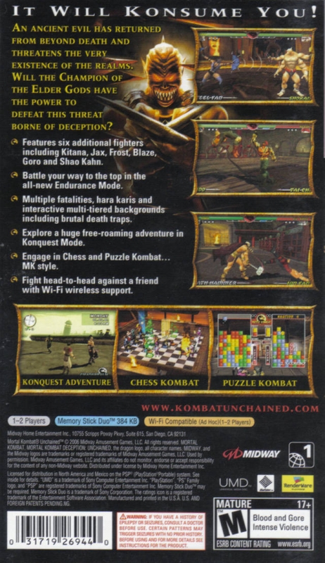 Mortal Kombat: Deception (PlayStation 2) · RetroAchievements