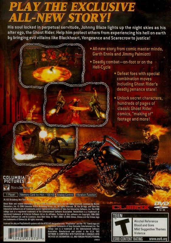ghost rider ps2