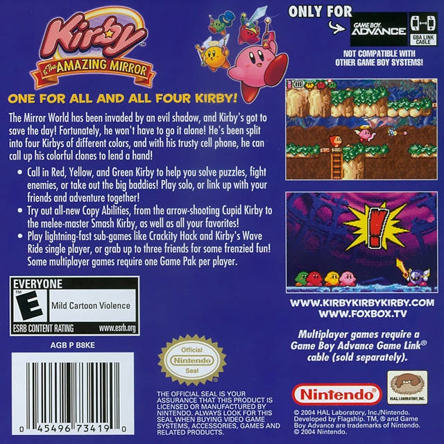 Kirby Star: Great Labyrinth of The Mirror for Game Boy Advance - Sales,  Wiki, Release Dates, Review, Cheats, Walkthrough