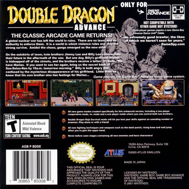 Double Dragon Advance - Wikipedia