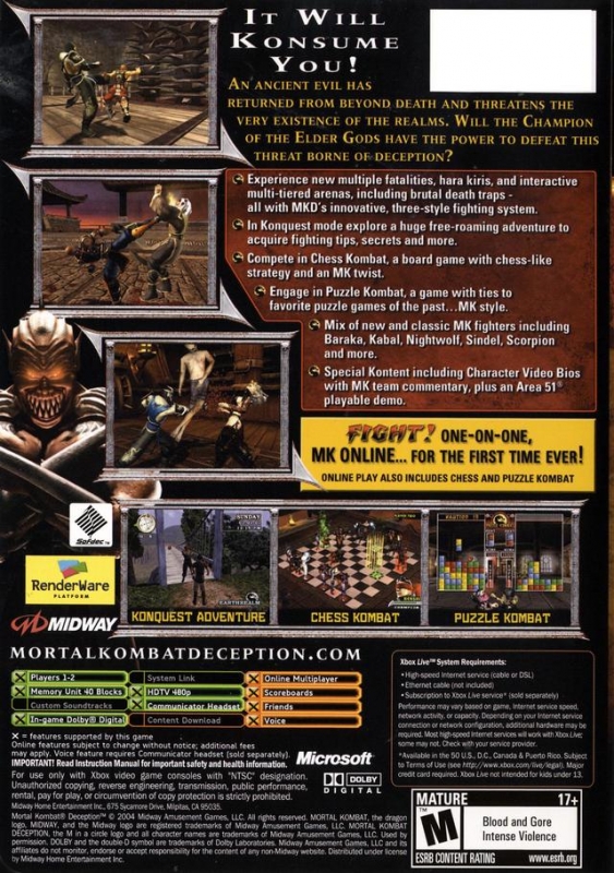 Mortal Kombat: Deception - Wikipedia