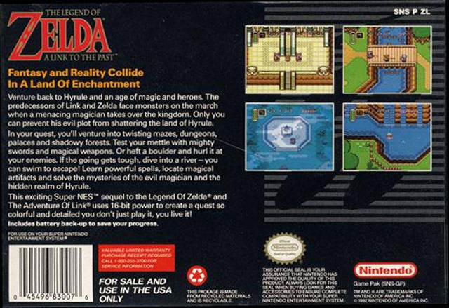 The Legend of Zelda: Link To The Past for Super Nintendo Entertainment  System - Sales, Wiki, Release Dates, Review, Cheats, Walkthrough