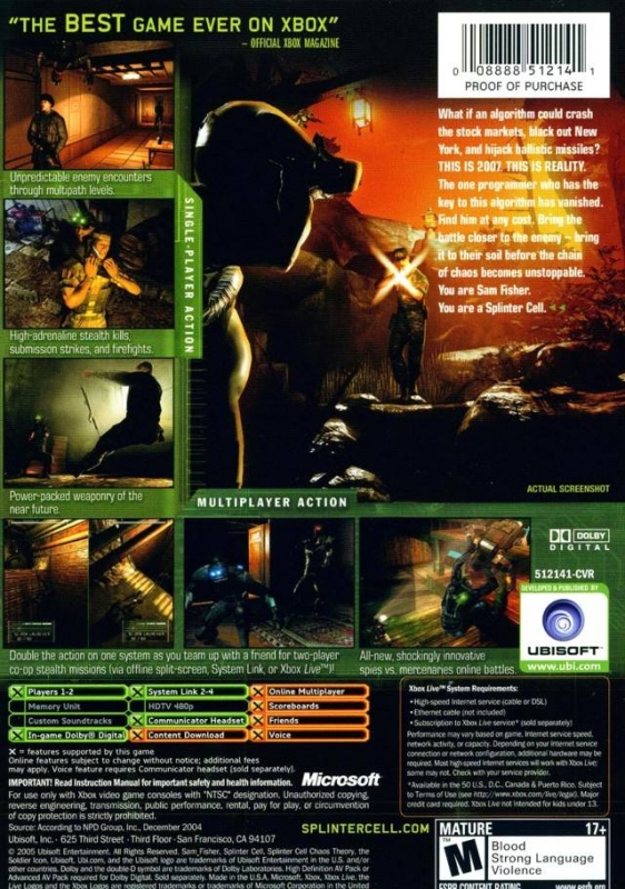 Tom Clancy's Splinter Cell: Chaos Theory, Splinter Cell Wiki