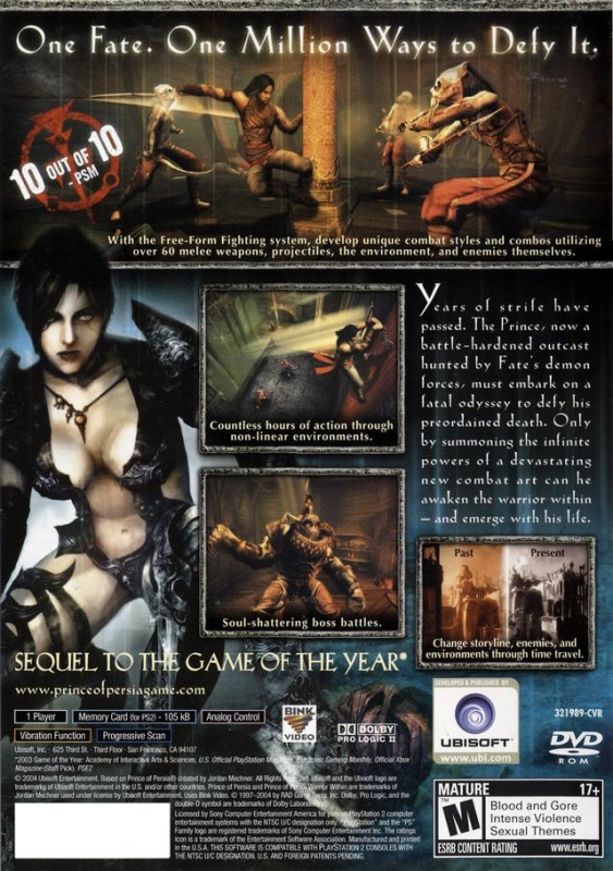 Prince of Persia: Warrior Within official promotional image