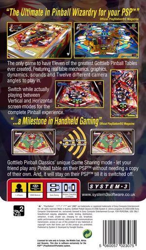 Pinball Hall of Fame: The Williams Collection (PSP) 