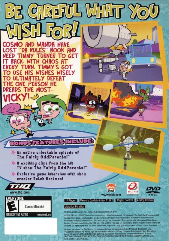 Category:Playstation 2 Games, Fairly Odd Parents Wiki