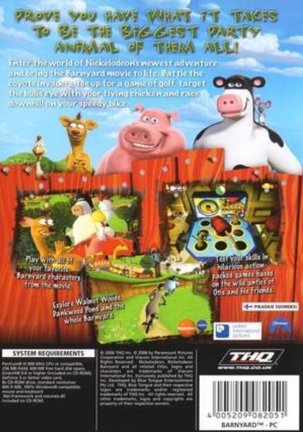 barnyard pc game cheats