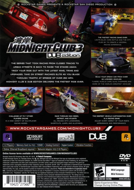 Vehicles in Midnight Club 3: DUB Edition, Midnight Club Wiki