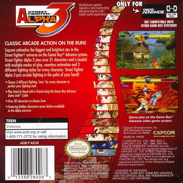 Street Fighter Alpha 3 Review (GBA)