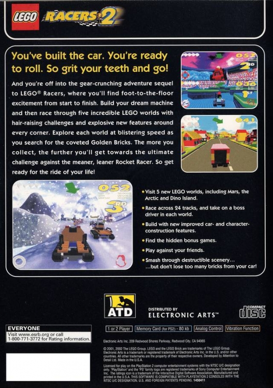 demonstration ukuelige forfader LEGO Racers 2 for PlayStation 2 - Sales, Wiki, Release Dates, Review,  Cheats, Walkthrough