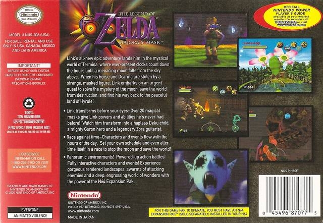 Nintendo 64 - The Legend of Zelda: Majora's Mask - Link - The