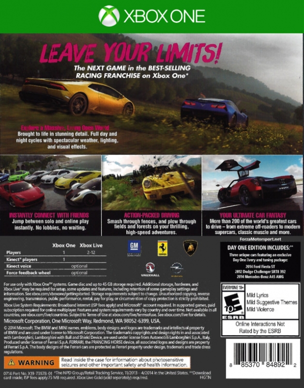 Forza Horizon 2 (for Xbox One) Review