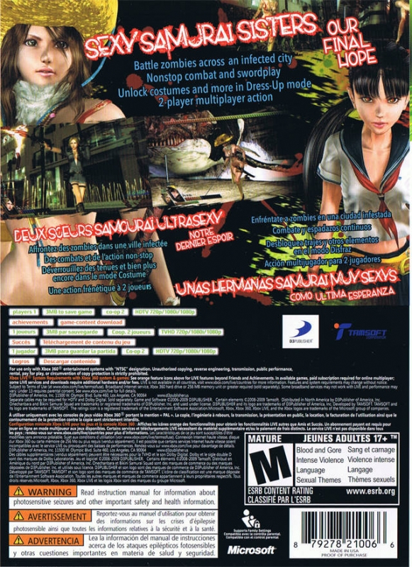 Onechanbara: Bikini Samurai Squad for Xbox 360 - Sales, Wiki