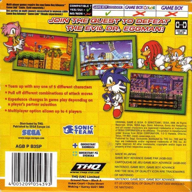 Sonic Advance 3 - Wikipedia