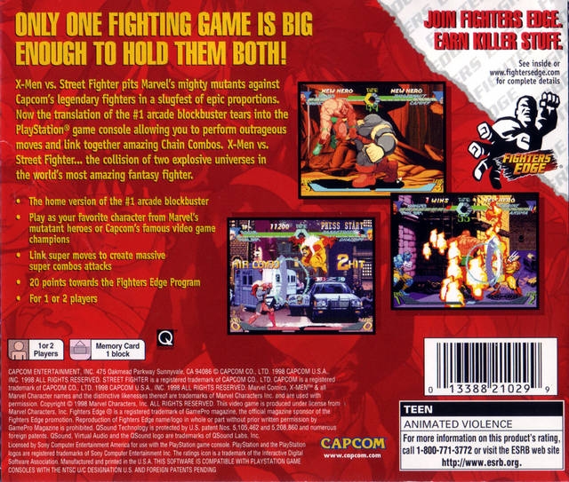 X-Men vs Street Fighter Ex Edition for PlayStation - Sales, Wiki ...