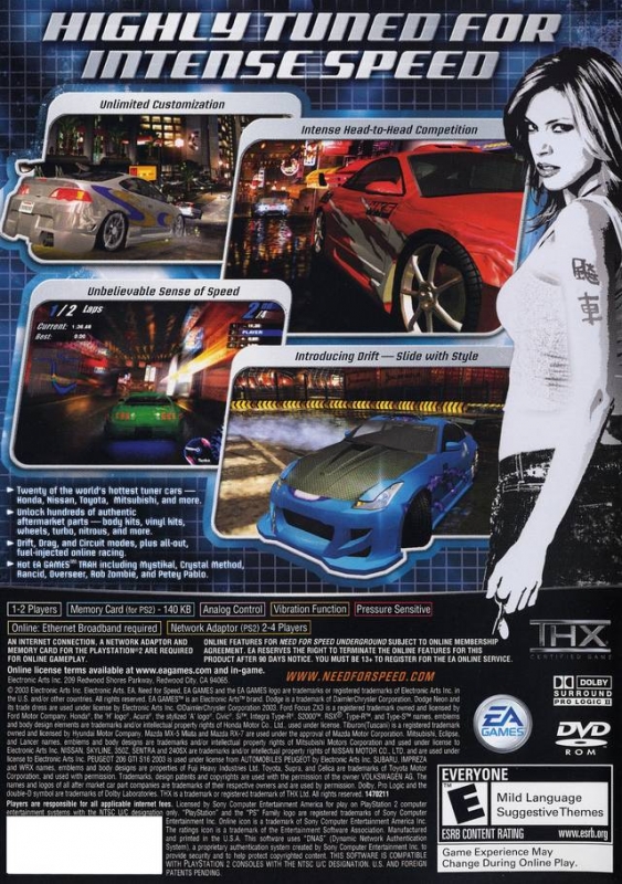 Need For Speed: Underground - PS2