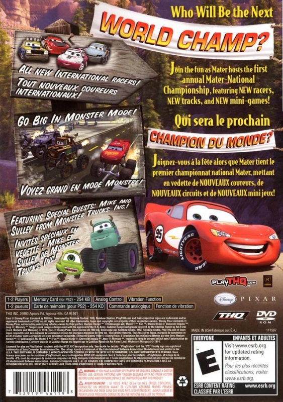 Cars: Mater-National Championship, Pixar Cars Wiki