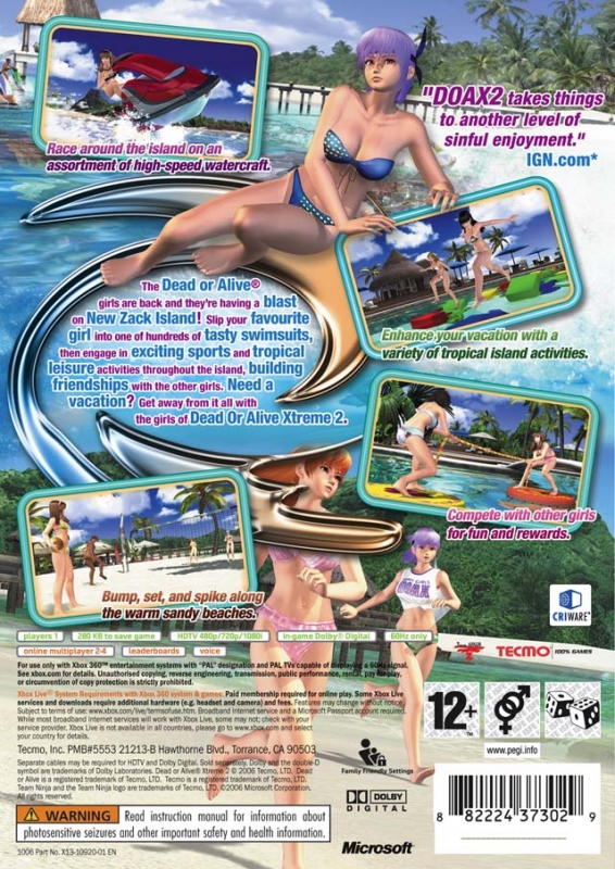 Dead or Alive: Xtreme 2 (2006) - MobyGames
