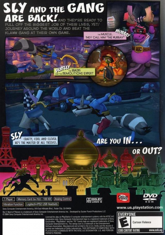 Sly 2 Band of Thieves Sony Playstation 2 Game