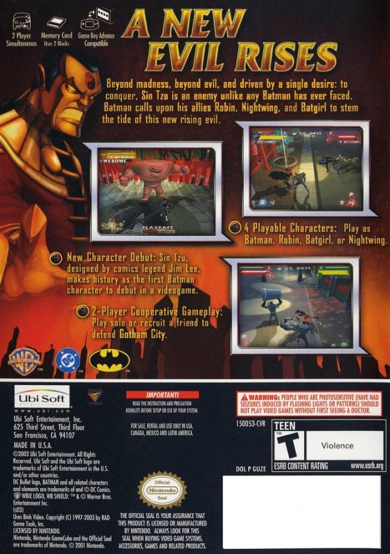 Batman: Rise of Sin Tzu for PlayStation 2 - Sales, Wiki, Release Dates,  Review, Cheats, Walkthrough